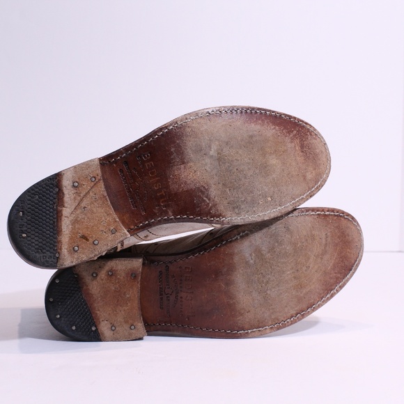 Bed Stu Cream Ankle Boots - Picture 8 of 8